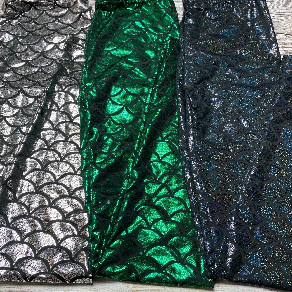 Mermaid leggings set of 3 Mermaid costume yoga - Picture 10 of 10